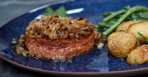 Recette steak vegetal sauce echalottes