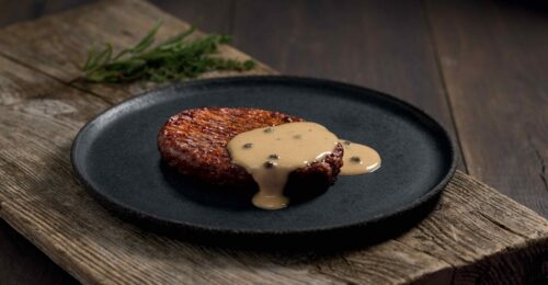 Steak vegetal Sauce poivre