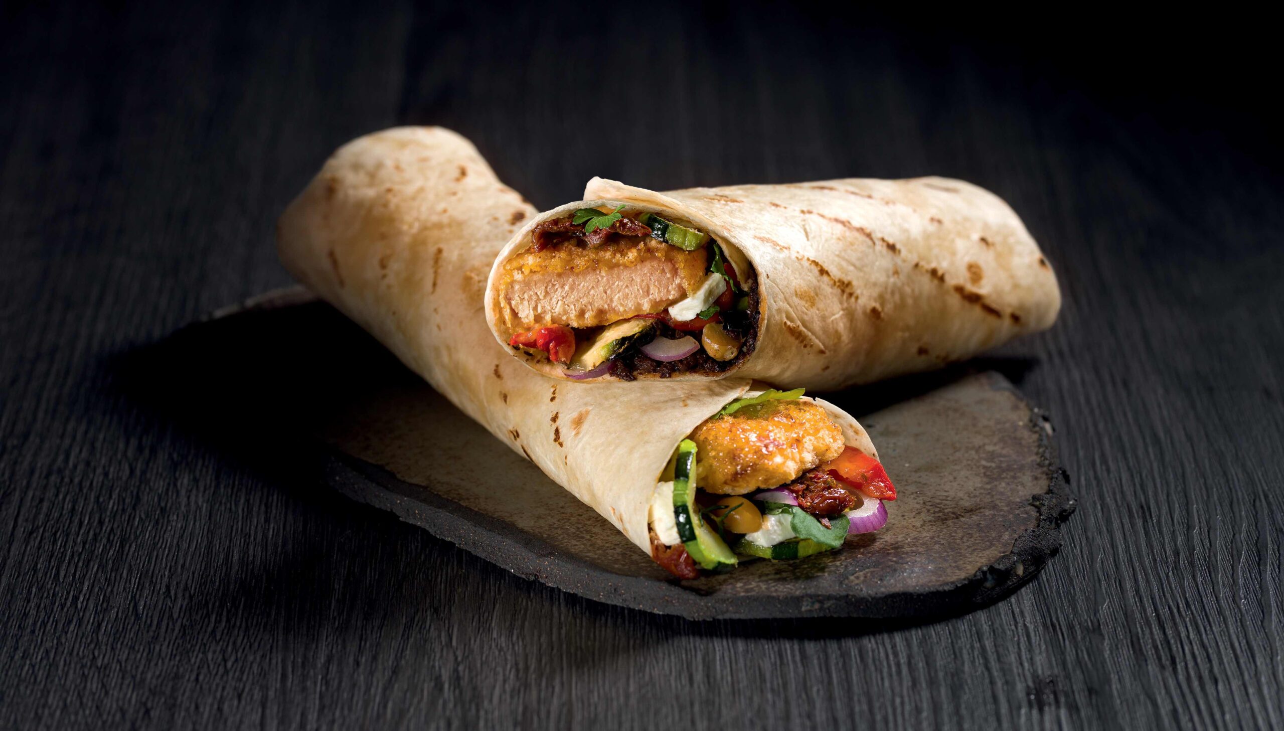 Wrap de nuggets vege medditerraneen